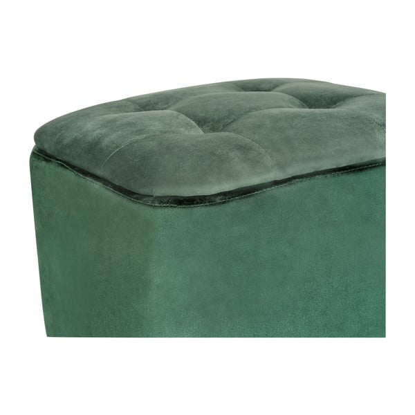 Zelený zamatový taburet - Wenko-image-1