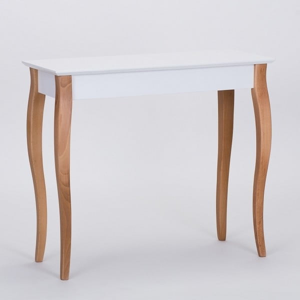 Biely odkladací stolík Ragaba Console, dĺžka 85 cm-image-1