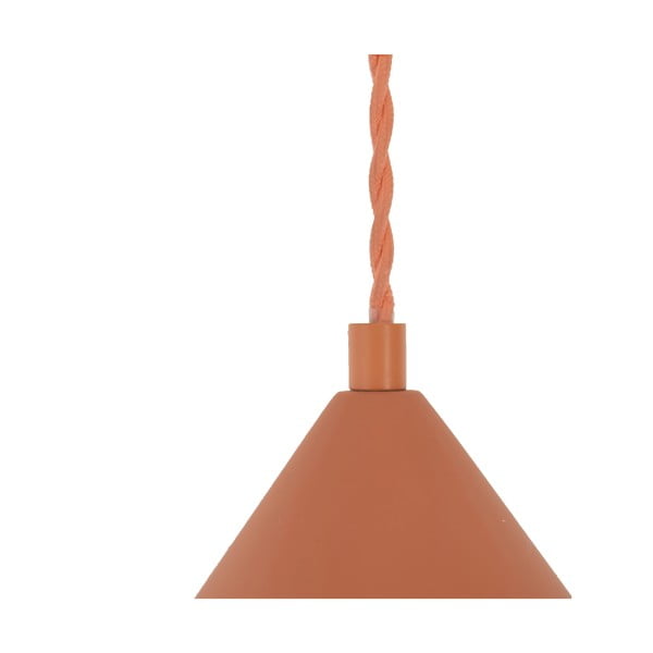 Závesné svietidlo v tehlovej farbe s kamenným tienidlom ø 30 cm Vilma – SULION-image-2