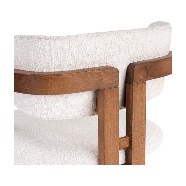 Biele jedálenské kreslo s podrúčkami Toscana – Kalune Design-image-4