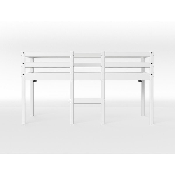 Biela vyvýšená detská posteľ z borovicového dreva Flexa White, 70 x 160 cm-image-1