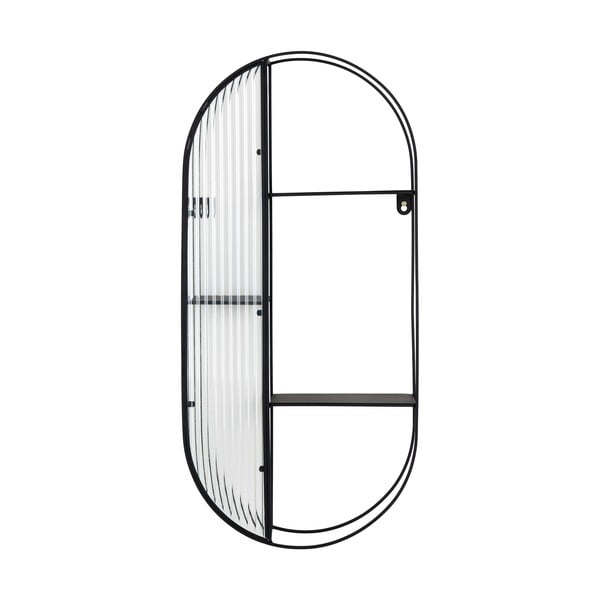 Čierna poschodová kovová polica 32 cm Newcastle – House Nordic