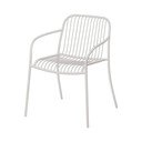 Svetlosivá kovová záhradná stolička Yua Wire – Blomus