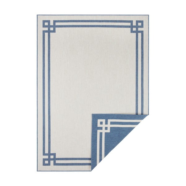 Modro-krémový vonkajší koberec NORTHRUGS Manito, 200 x 290 cm