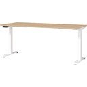Polohovací pracovný stôl s elektricky nastaviteľnou výškou s doskou v dubovom dekore 80x180 cm Jet – Germania