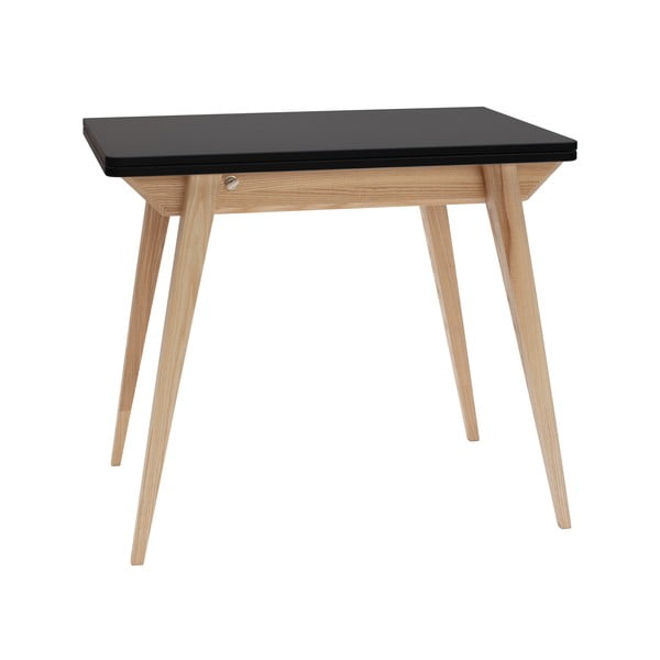 Rozkladací jedálenský stôl s čiernou doskou 65x90 cm Envelope - Ragaba