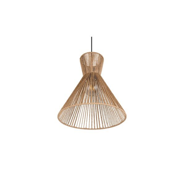 Kovové závesné svietidlo v prírodnej farbe s tienidlom z papierového výpletu ø 35 cm Rosalie – Reality-image-4