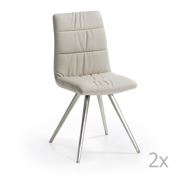 Sada 2 bielych stoličiek La Forma Lark2