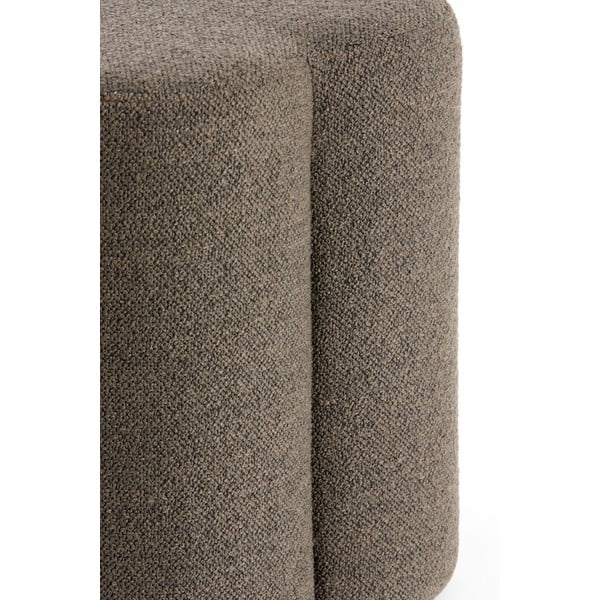 Hnedý taburet z textílie buklé Nalani – Light & Living-image-1