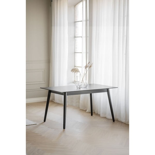 Čierny jedálenský stôl Rowico Lotta, 140 x 90 cm-image-2