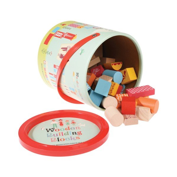 Drevená stavebnica Rex London Bricks Set, 50 kociek-image-4