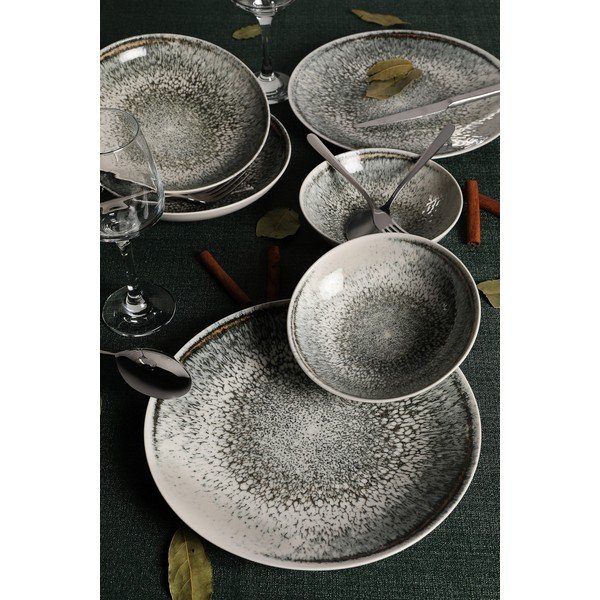 18-dielna súprava porcelánového riadu Güral Porselen Midnight Sky-image-1