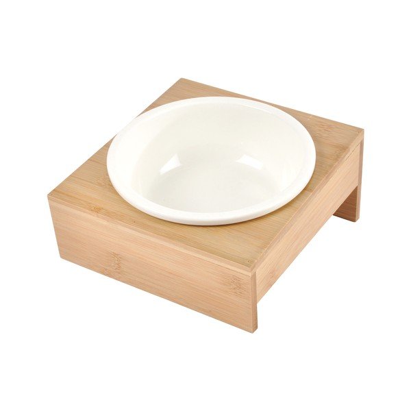 Bambusová miska s podstavcom pre psa ø 16 cm – Love Story