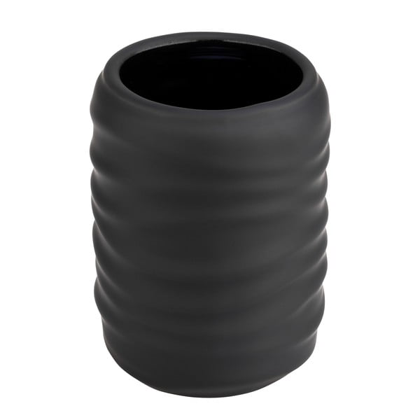 Čierny keramický téglik na zubné kefky Illana – Wenko-image-2