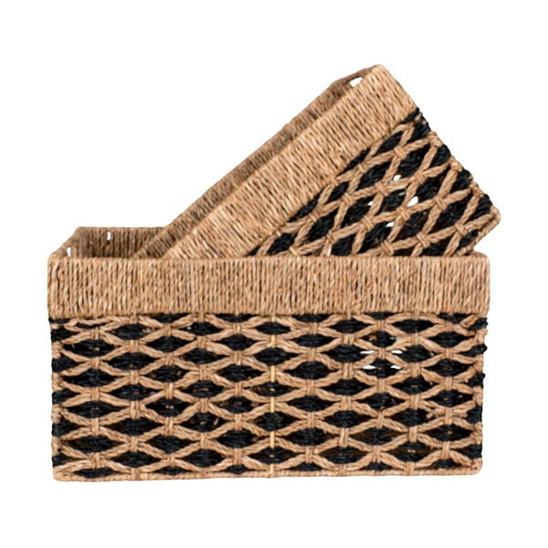 Košíky z morskej trávy v súprave 2 ks 25x40x21 cm Salar – House Nordic-image-2