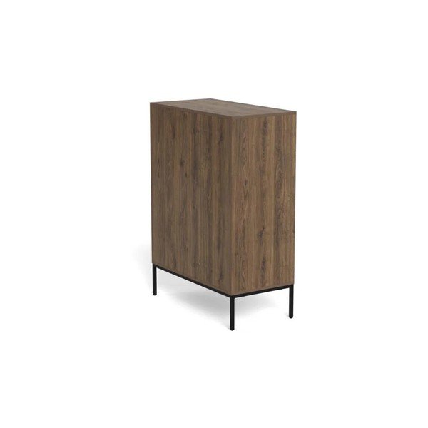 Komoda v dekore duba v tmavo prírodnej farbe 80x110x40 cm Palmdale – Actona-image-4