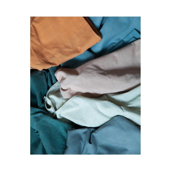 Svetloružový vankúš s prímesou ľanu Surdic Square, 37 x 37 cm-image-2