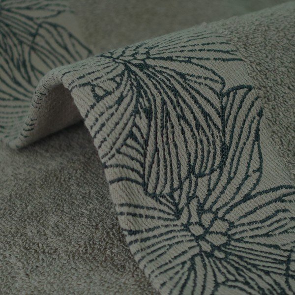 Tmavozelený froté bavlnený uterák 50x100 cm Valencia – My House-image-3