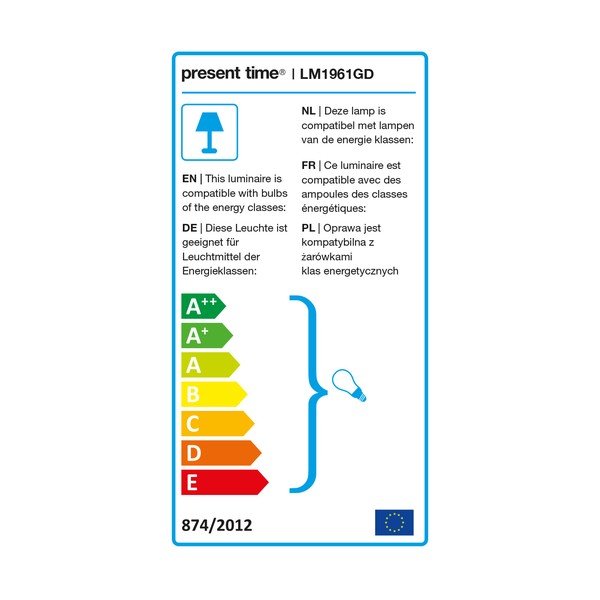 Stolová lampa v zlatej farbe so zrkadlovým leskom Leitmotiv Lax-image-2