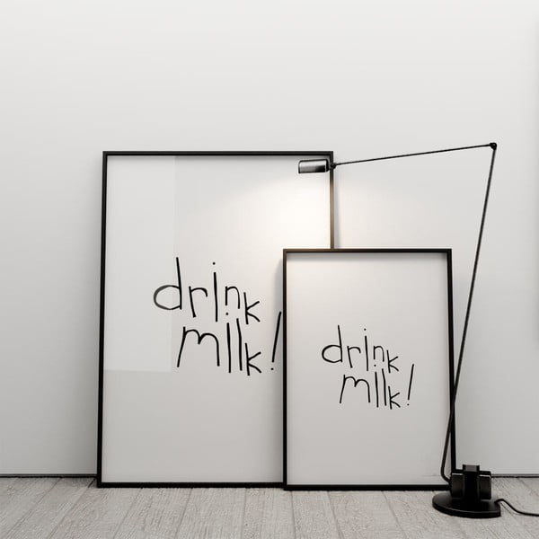 Plagát Drink milk, 50x70 cm