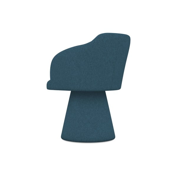 Modré čalúnené jedálenské kreslo Kanoa – Makamii-image-3