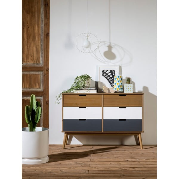 Komoda z masívneho borovicového dreva Marckeric Cusco, šírka 120 cm-image-1