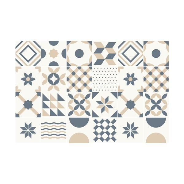 Samolepky na kachličky 24 ks 15x15 cm Minimal – Ambiance-image-1