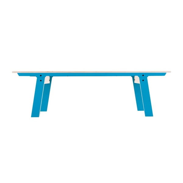 Modrá lavica na sedenie rform Slim 01, dĺžka 165 cm