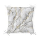 Sedák na stoličku Minimalist Cushion Covers Marble Gray Gold, 40 x 40 cm