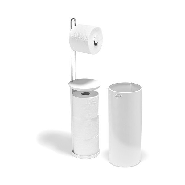 Biely plastový stojan na toaletný papier EasyStore – Joseph Joseph-image-3