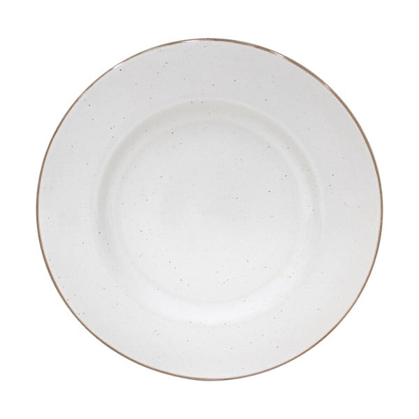 Biely servírovací tanier z kameniny Casafina Sardegna, ⌀ 34 cm