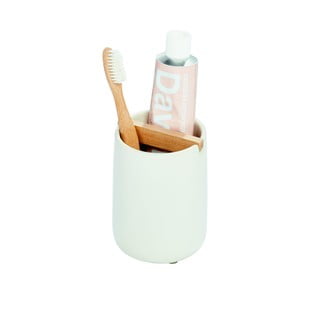 Biely keramický pohárik na zubné kefky iDesign Eco Vanity