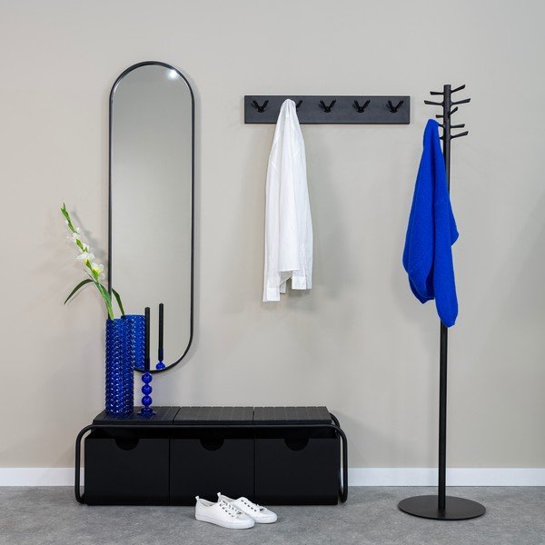 Čierny kovový vešiak 35x178 cm Pull – Spinder Design-image-1