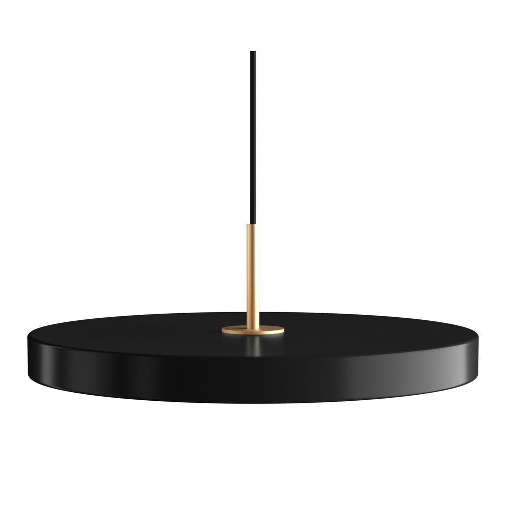 E-shop Čierne LED závesné svietidlo so stmievačom s kovovým tienidlom ø 43 cm Asteria Plus Medium – UMAGE