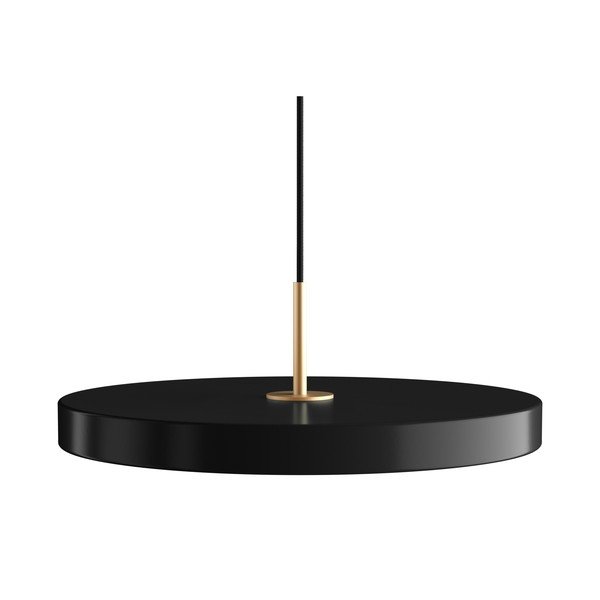 Čierne LED závesné svietidlo so stmievačom s kovovým tienidlom ø 43 cm Asteria Plus Medium – UMAGE