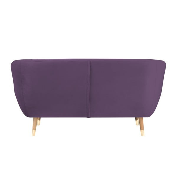 Fialová zamatová pohovka Mazzini Sofas Benito, 158 cm-image-4