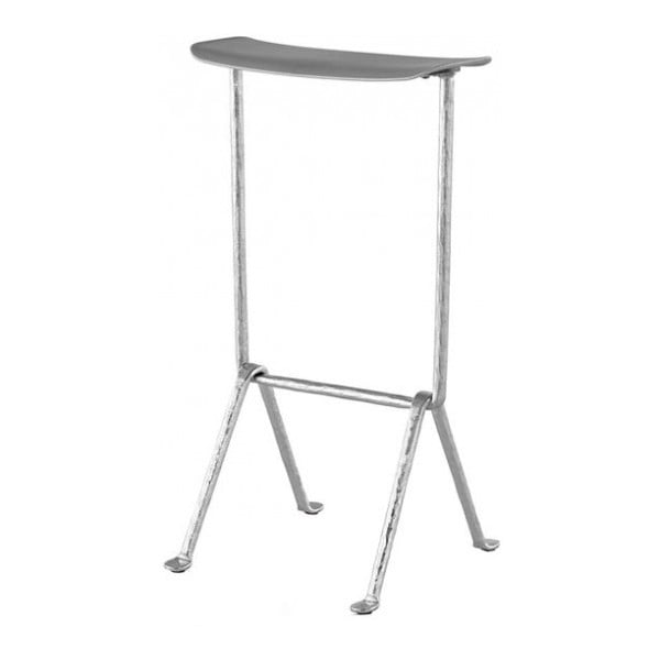 Sivá barová stolička Magis Officina, výška 65 cm