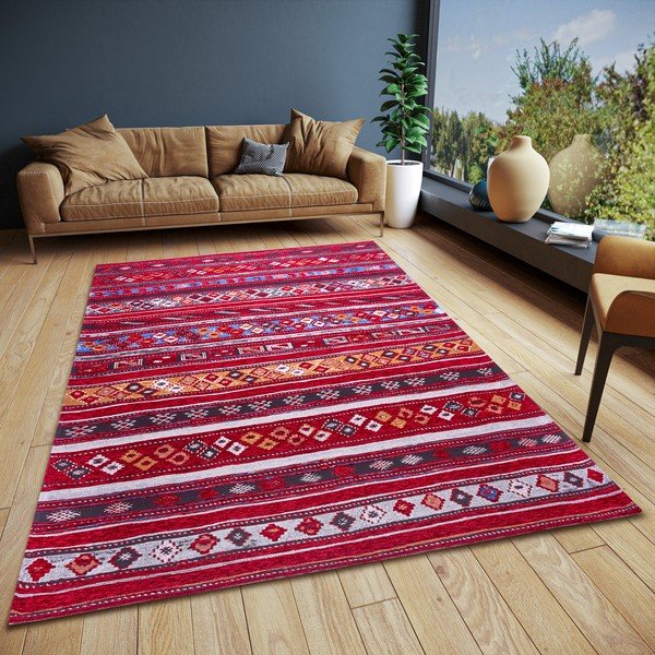 Vínovočervený koberec 75x150 cm Yara – Hanse Home-image-1