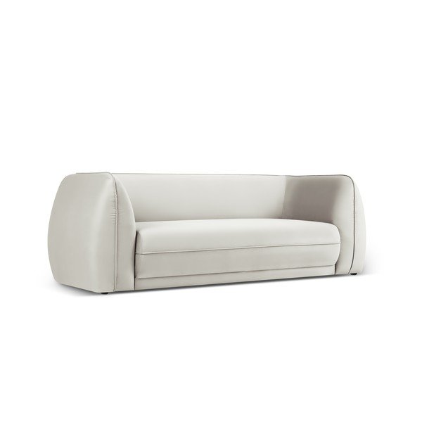 Béžová zamatová pohovka 225 cm Lando – Micadoni Home-image-2