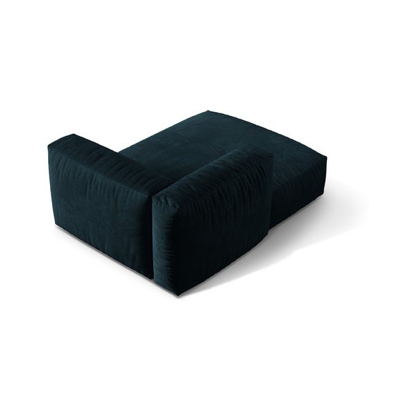 Tmavomodrý zamatový modul pohovky (ľavý roh) Martina – Micadoni -image-2