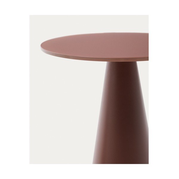 Okrúhly odkladací stolík so sklenenou doskou ø 35 cm Wilshire – Kave Home-image-2