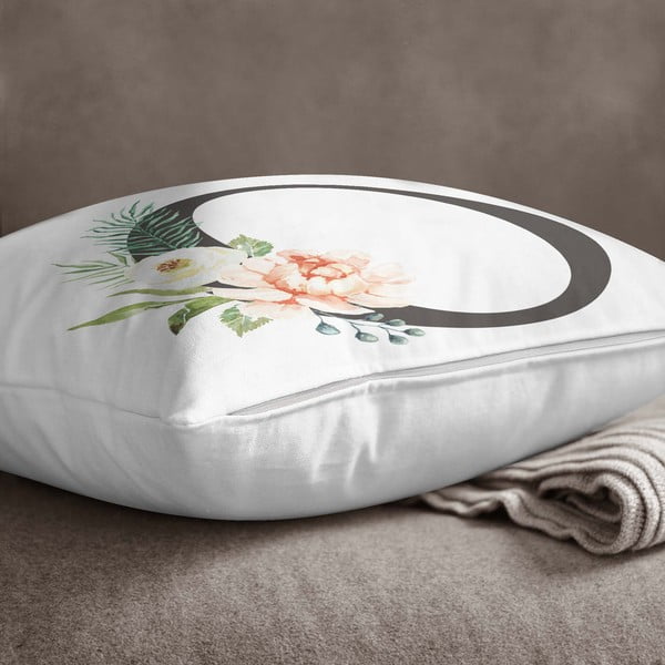 Obliečka na vankúš Minimalist Cushion Covers Floral Alphabet O, 45 x 45 cm