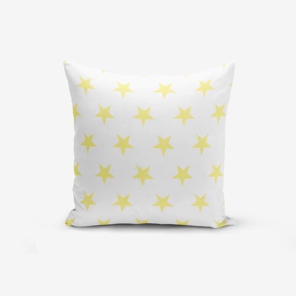 Obliečka na vankúš s prímesou bavlny Minimalist Cushion Covers Yellow Star, 45 × 45 cm