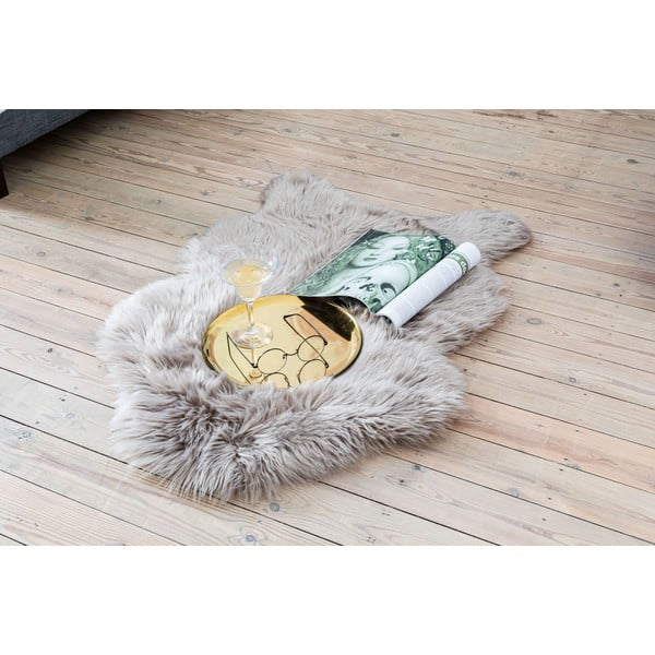 Biela umelá kožušina Tiseco Home Studio Sheepskin, 80 × 150 cm-image-1