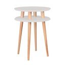 Svetlosivý odkladací stolík Ragaba UFO, ⌀ 45 cm