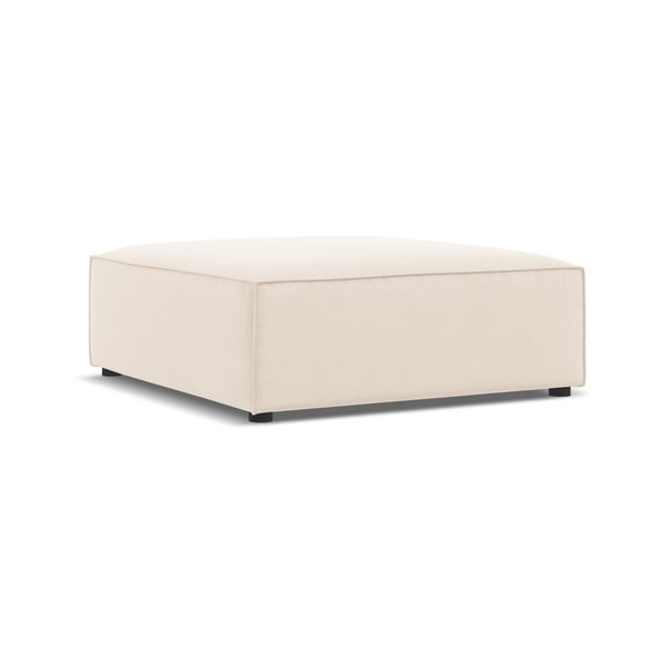 Béžová zamatová podnožka Jodie – Micadoni Home-image-3