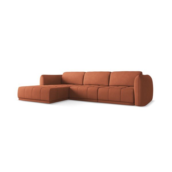 Oranžová rohová pohovka (ľavý roh) Hoku – Makamii-image-2