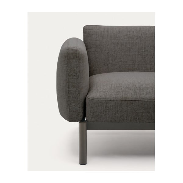 Sivá čalúnená záhradná pohovka Sorells – Kave Home-image-1