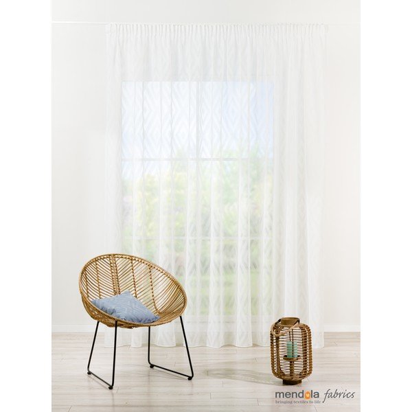 Krémovobiela záclona 400x260 cm Estrella – Mendola Fabrics-image-1