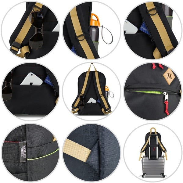 Zelený batoh s USB portom My Valice FREEDOM Smart Bag-image-2